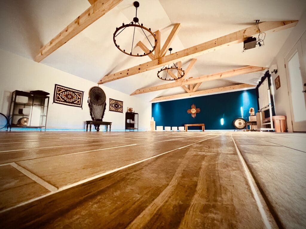 Yoga studio at Golden Hill Retreat Center